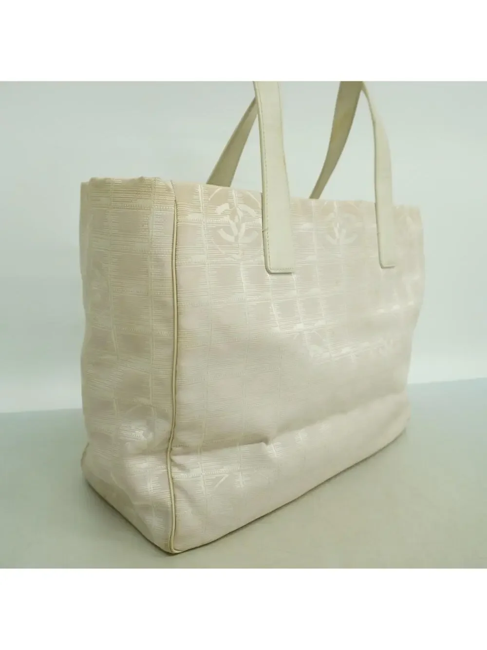 Chanel Front Zip Travel Line Tote Nylon #286342C43B